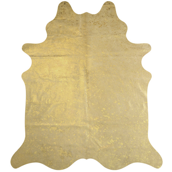 Union Rustic Hafner Handmade Cowhide Gold Rug & Reviews Wayfair